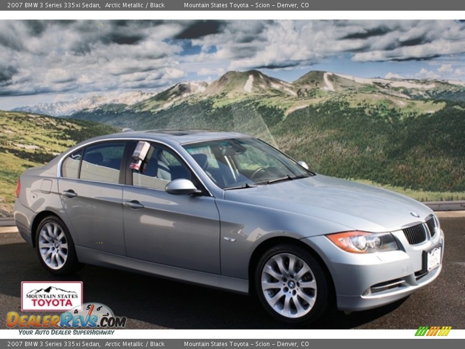 2007 BMW 3 Series 335xi Sedan Arctic Metallic / Black Photo #1