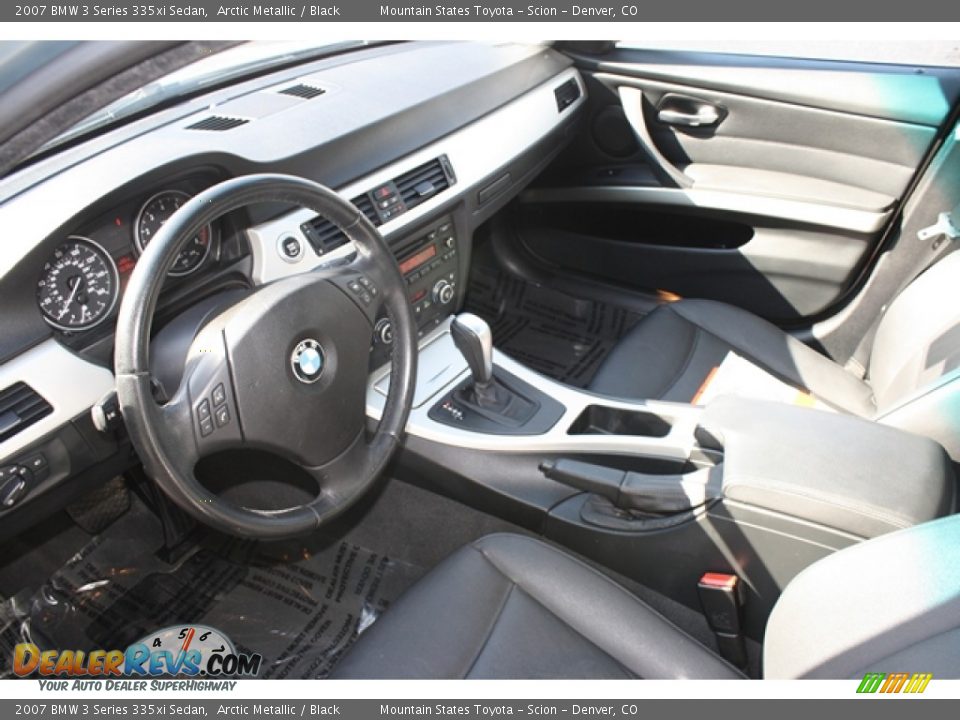 2007 BMW 3 Series 335xi Sedan Arctic Metallic / Black Photo #4