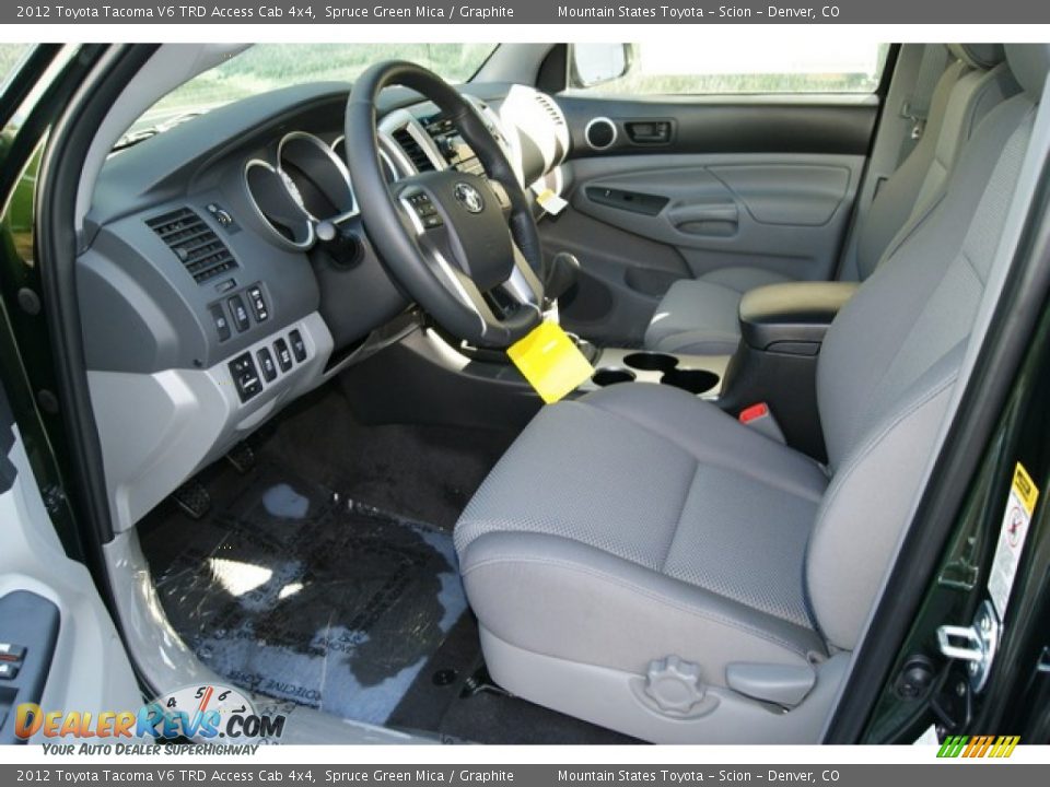 Graphite Interior - 2012 Toyota Tacoma V6 TRD Access Cab 4x4 Photo #4