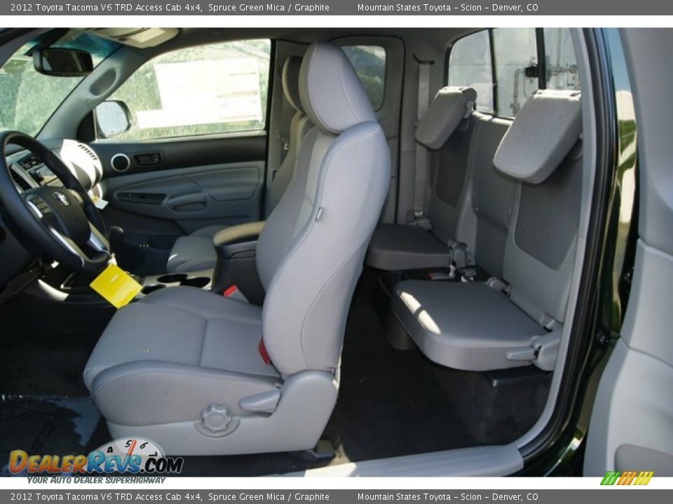 Graphite Interior - 2012 Toyota Tacoma V6 TRD Access Cab 4x4 Photo #8