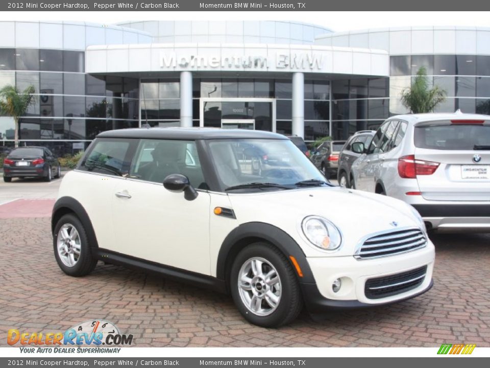 2012 Mini Cooper Hardtop Pepper White / Carbon Black Photo #1