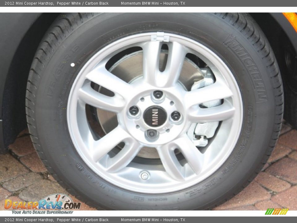 2012 Mini Cooper Hardtop Pepper White / Carbon Black Photo #5