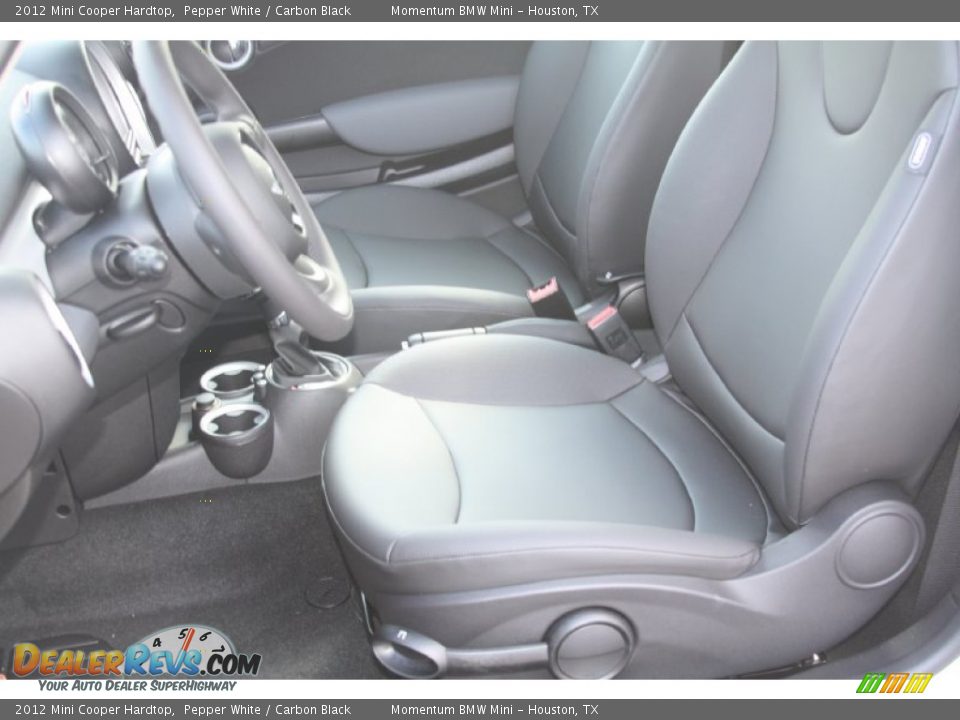 2012 Mini Cooper Hardtop Pepper White / Carbon Black Photo #10