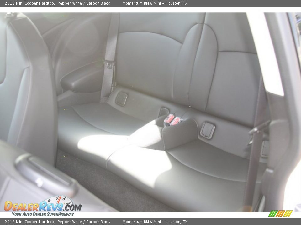 2012 Mini Cooper Hardtop Pepper White / Carbon Black Photo #11