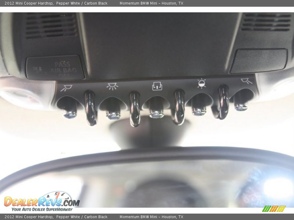 2012 Mini Cooper Hardtop Pepper White / Carbon Black Photo #12