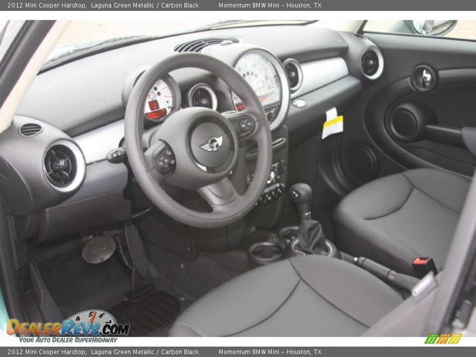 Carbon Black Interior - 2012 Mini Cooper Hardtop Photo #9