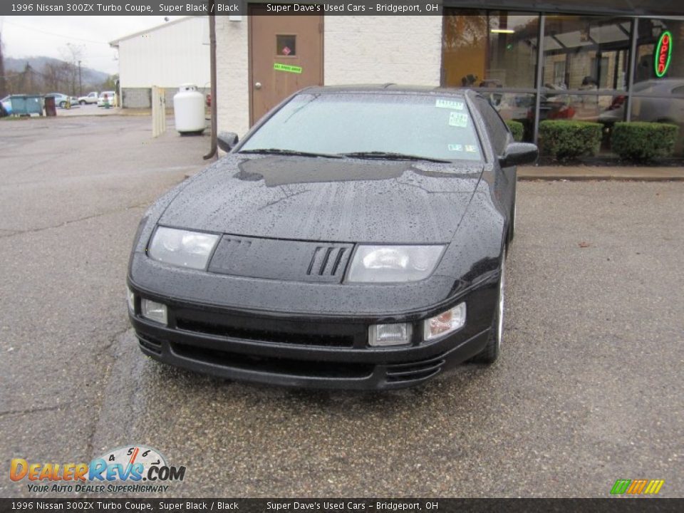 1996 Nissan 300ZX Turbo Coupe Super Black / Black Photo #4