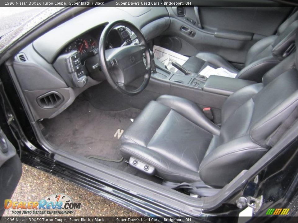 Black Interior - 1996 Nissan 300ZX Turbo Coupe Photo #13