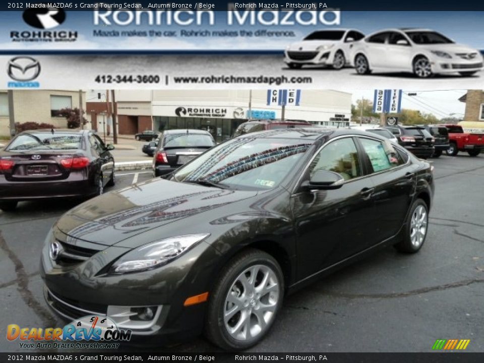 2012 Mazda MAZDA6 s Grand Touring Sedan Autumn Bronze / Beige Photo #1