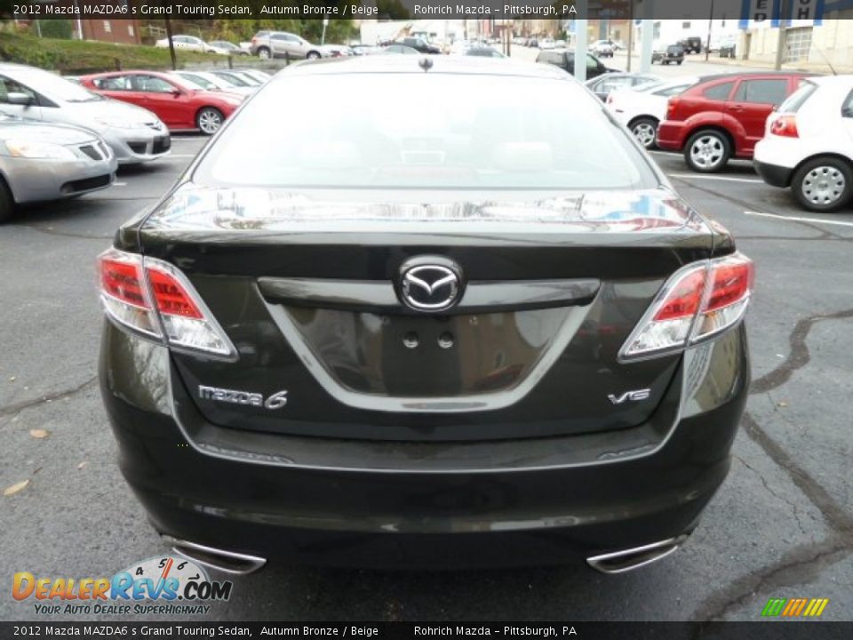 2012 Mazda MAZDA6 s Grand Touring Sedan Autumn Bronze / Beige Photo #4