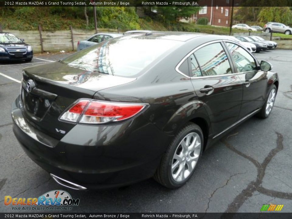 2012 Mazda MAZDA6 s Grand Touring Sedan Autumn Bronze / Beige Photo #5