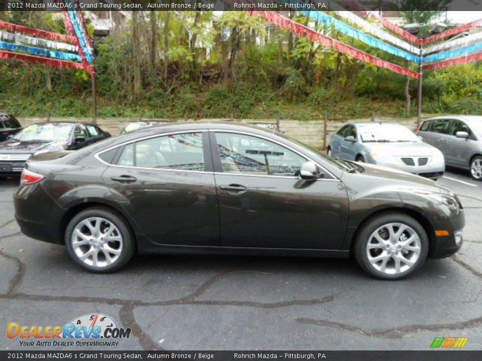 2012 Mazda MAZDA6 s Grand Touring Sedan Autumn Bronze / Beige Photo #6