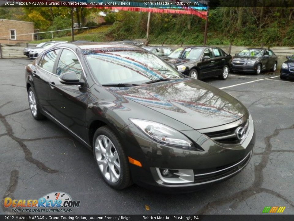 2012 Mazda MAZDA6 s Grand Touring Sedan Autumn Bronze / Beige Photo #7