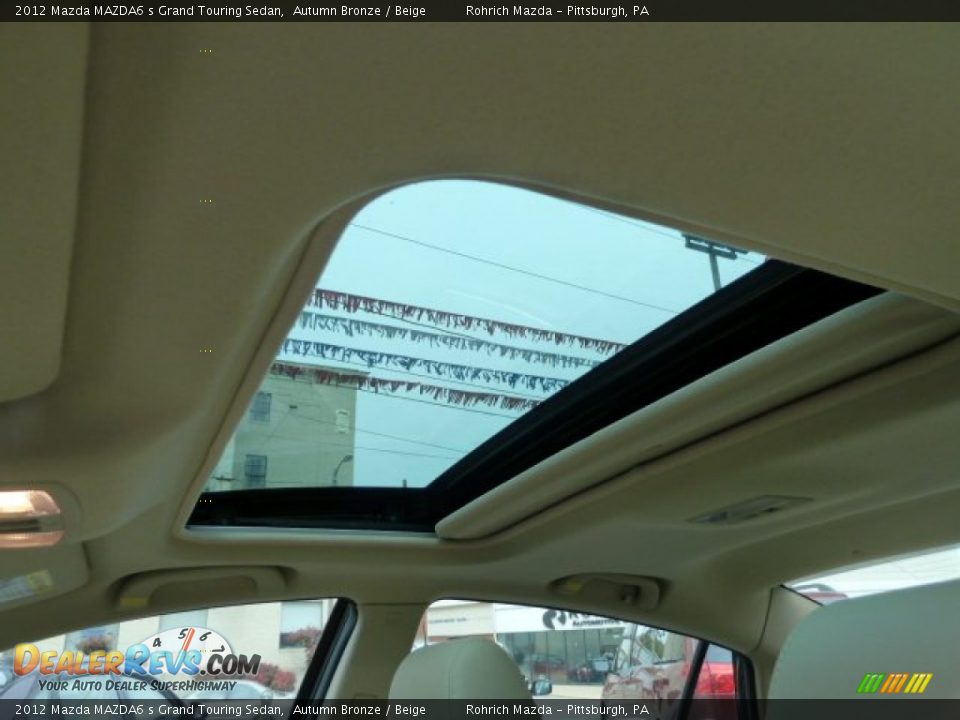 2012 Mazda MAZDA6 s Grand Touring Sedan Autumn Bronze / Beige Photo #15