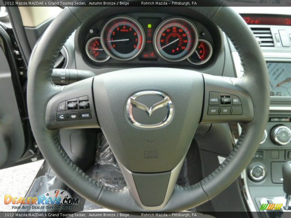 2012 Mazda MAZDA6 s Grand Touring Sedan Autumn Bronze / Beige Photo #17