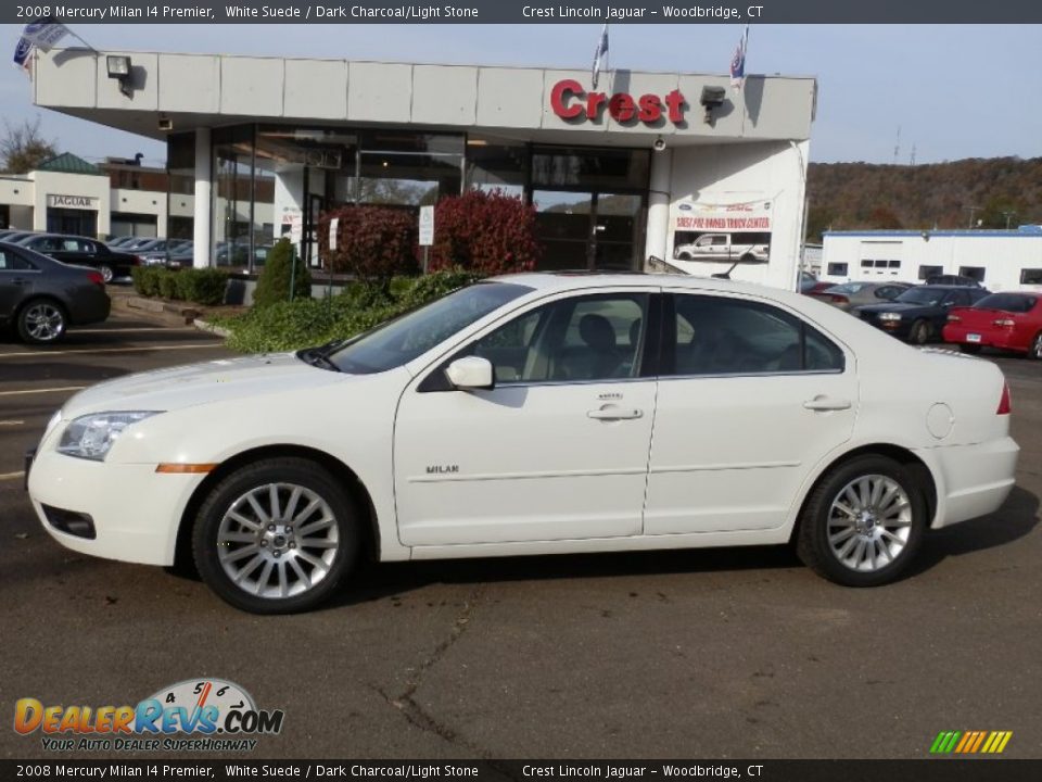 2008 Mercury Milan I4 Premier White Suede / Dark Charcoal/Light Stone Photo #1