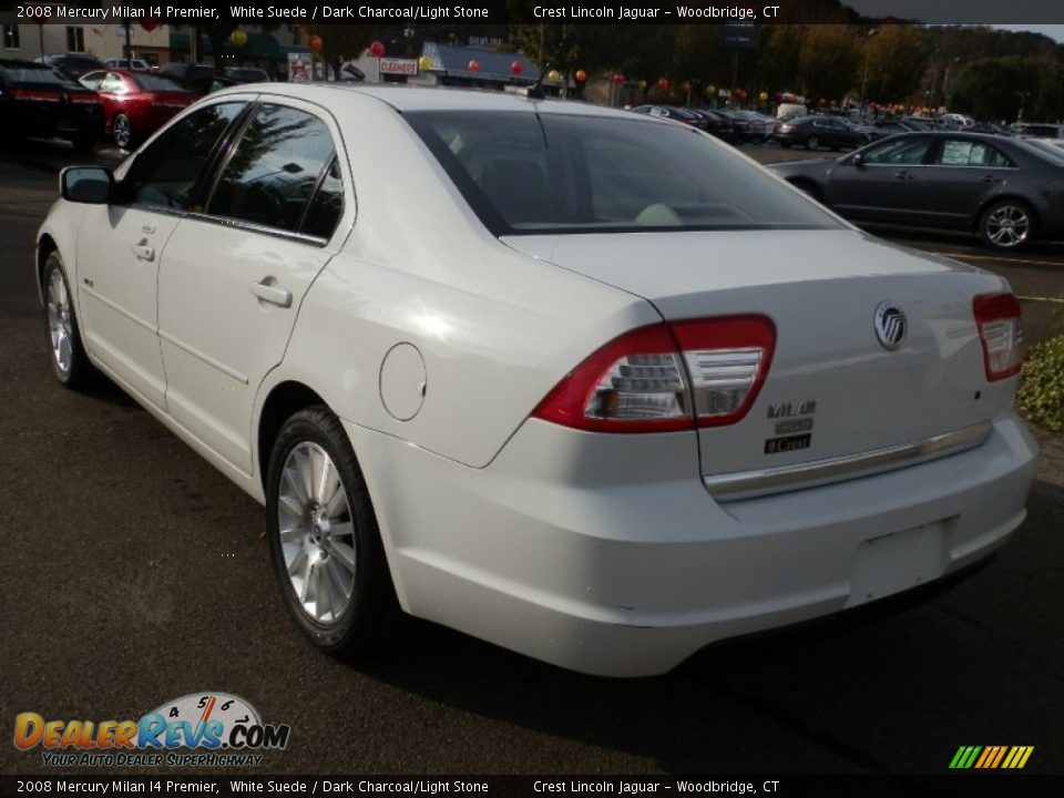 2008 Mercury Milan I4 Premier White Suede / Dark Charcoal/Light Stone Photo #5