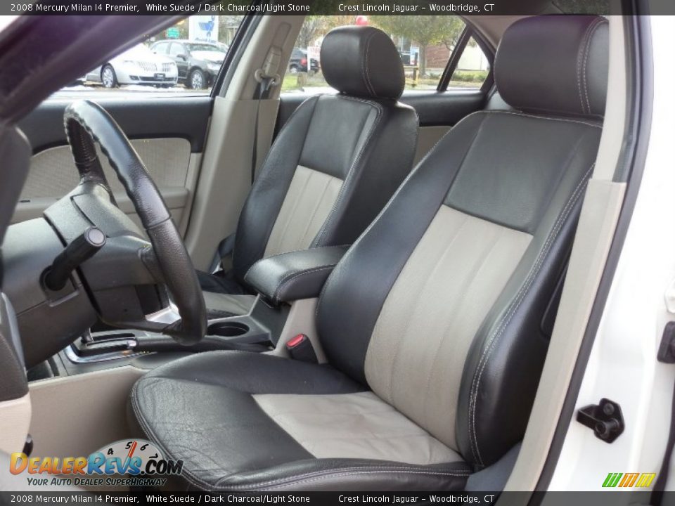 2008 Mercury Milan I4 Premier White Suede / Dark Charcoal/Light Stone Photo #9