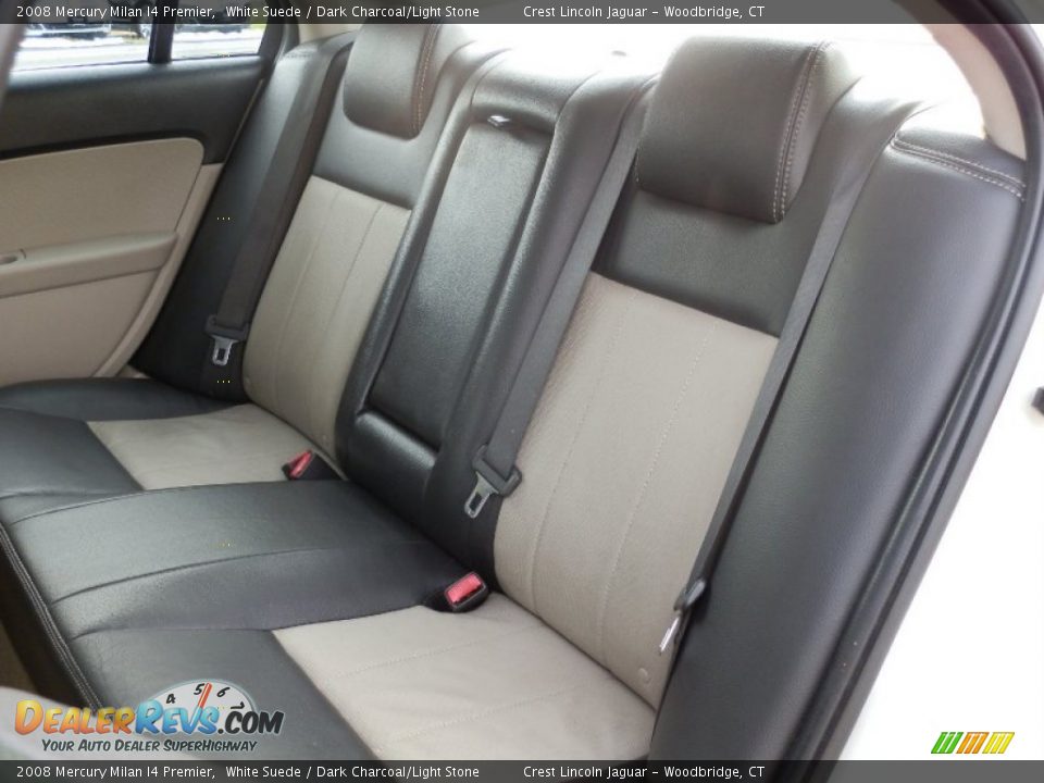 2008 Mercury Milan I4 Premier White Suede / Dark Charcoal/Light Stone Photo #10
