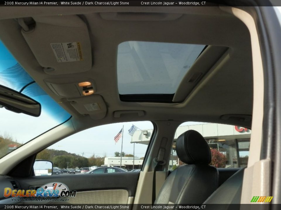 2008 Mercury Milan I4 Premier White Suede / Dark Charcoal/Light Stone Photo #12