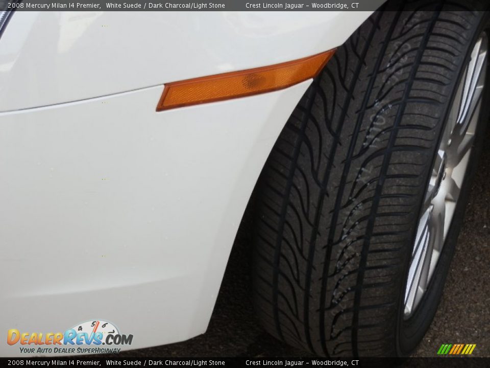 2008 Mercury Milan I4 Premier White Suede / Dark Charcoal/Light Stone Photo #15