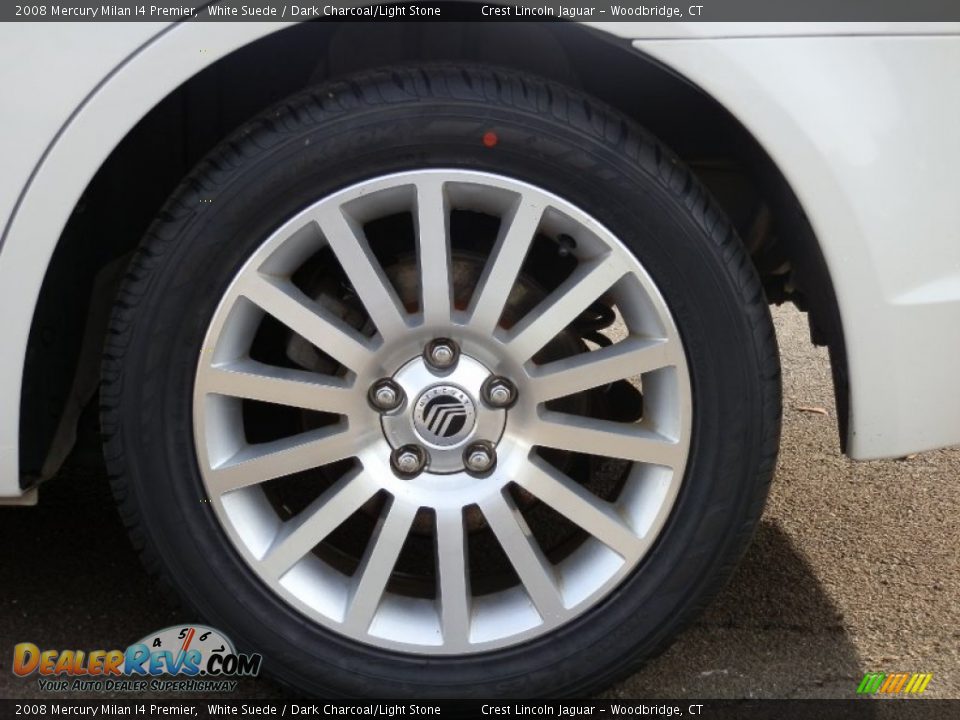 2008 Mercury Milan I4 Premier White Suede / Dark Charcoal/Light Stone Photo #16
