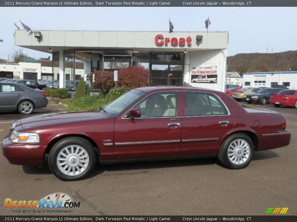 2011 Mercury Grand Marquis LS Ultimate Edition Dark Toreador Red Metallic / Light Camel Photo #1