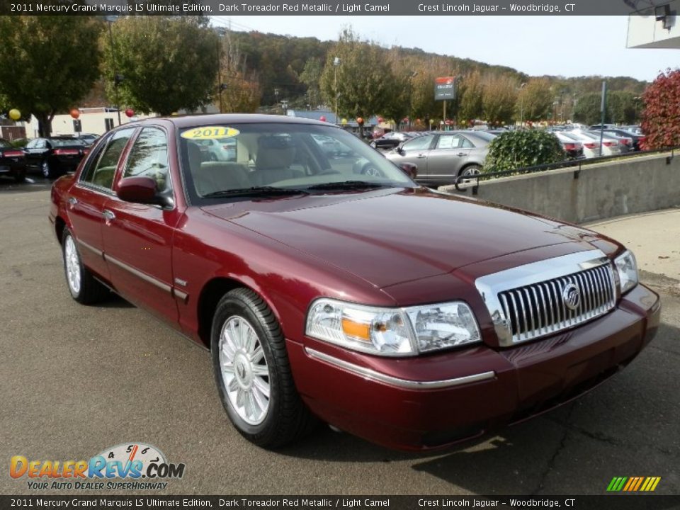 2011 Mercury Grand Marquis LS Ultimate Edition Dark Toreador Red Metallic / Light Camel Photo #4