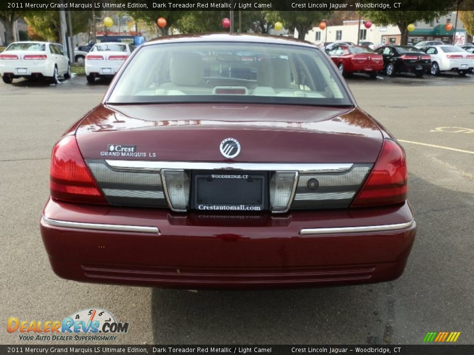 2011 Mercury Grand Marquis LS Ultimate Edition Dark Toreador Red Metallic / Light Camel Photo #6