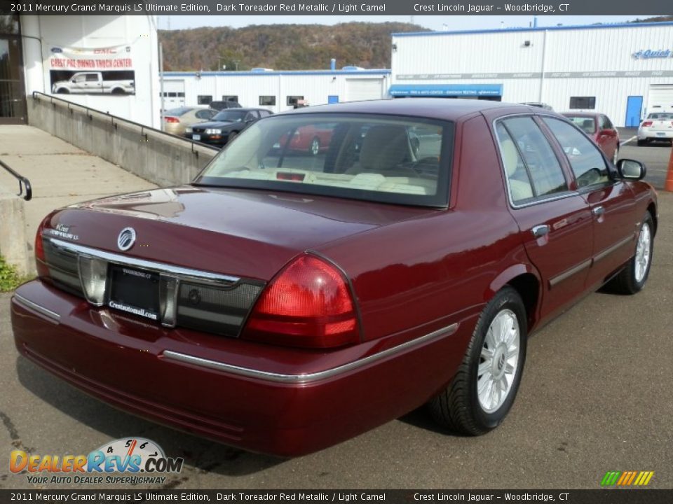 2011 Mercury Grand Marquis LS Ultimate Edition Dark Toreador Red Metallic / Light Camel Photo #7