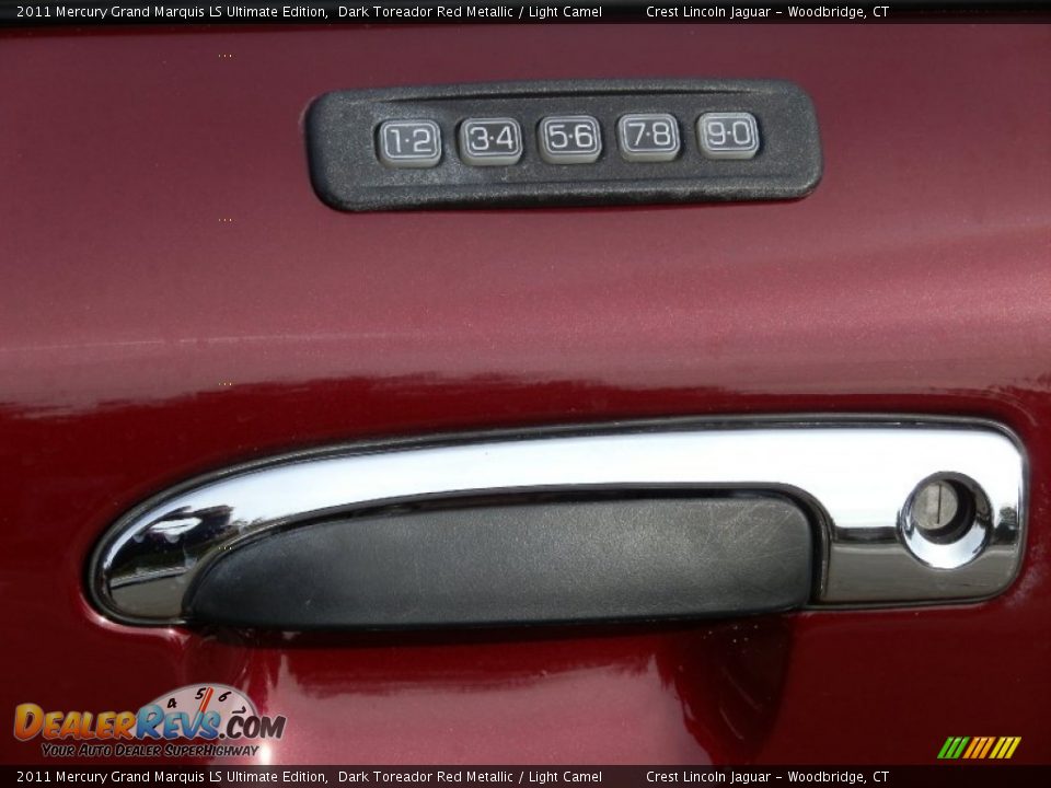 2011 Mercury Grand Marquis LS Ultimate Edition Dark Toreador Red Metallic / Light Camel Photo #12