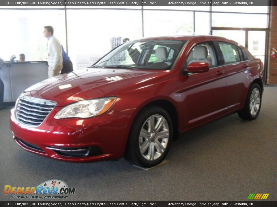 2012 Chrysler 200 Touring Sedan Deep Cherry Red Crystal Pearl Coat / Black/Light Frost Photo #1
