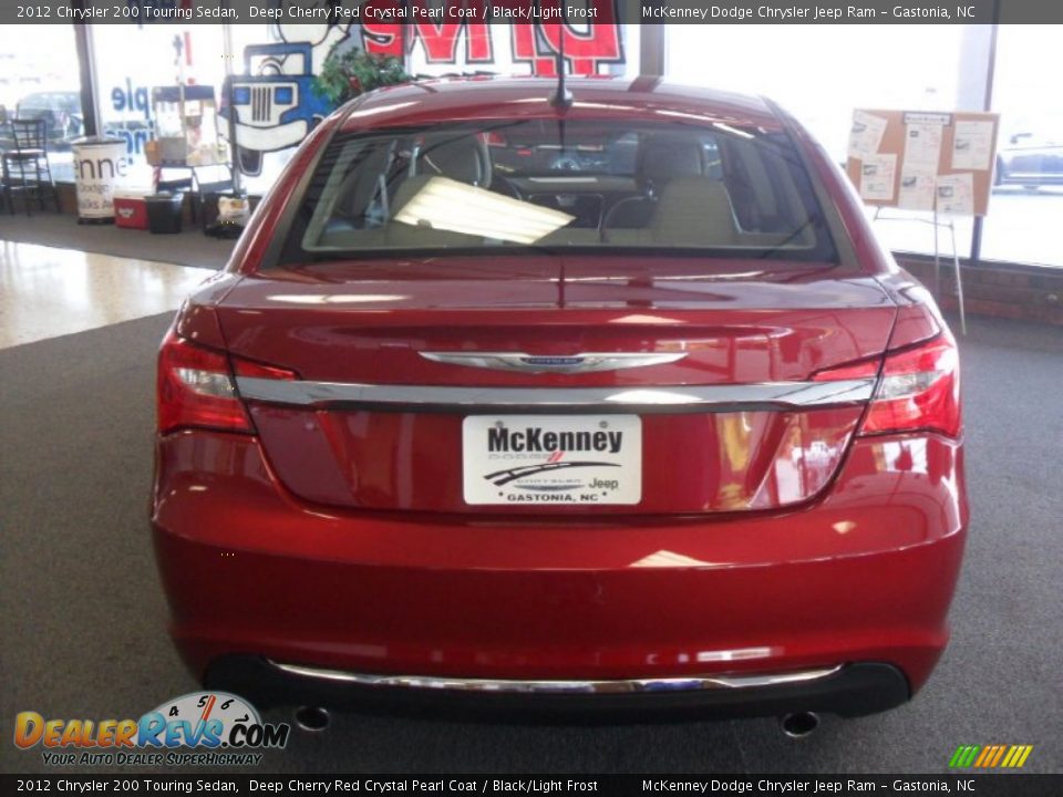 2012 Chrysler 200 Touring Sedan Deep Cherry Red Crystal Pearl Coat / Black/Light Frost Photo #3
