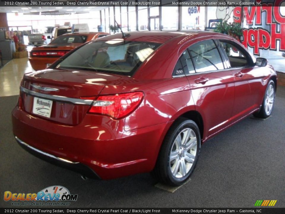 2012 Chrysler 200 Touring Sedan Deep Cherry Red Crystal Pearl Coat / Black/Light Frost Photo #4