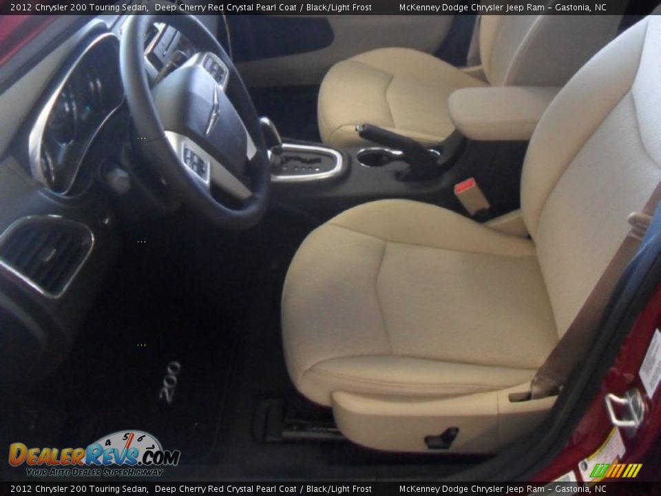 Black/Light Frost Interior - 2012 Chrysler 200 Touring Sedan Photo #8