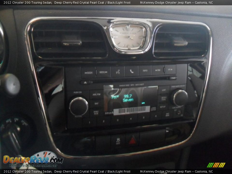 2012 Chrysler 200 Touring Sedan Deep Cherry Red Crystal Pearl Coat / Black/Light Frost Photo #13