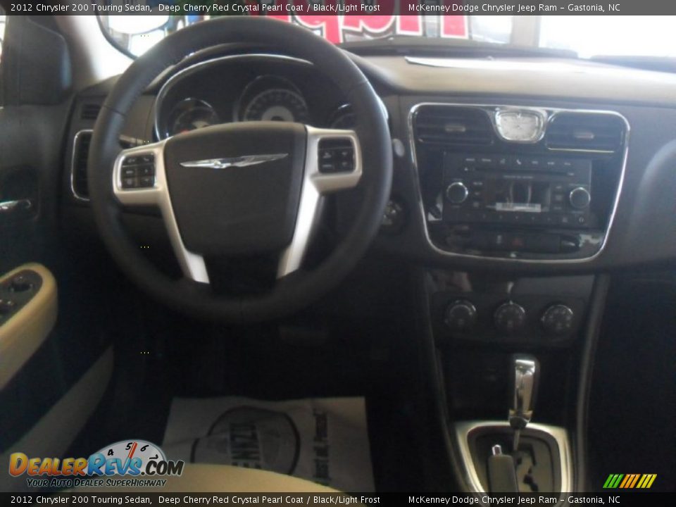 2012 Chrysler 200 Touring Sedan Deep Cherry Red Crystal Pearl Coat / Black/Light Frost Photo #16