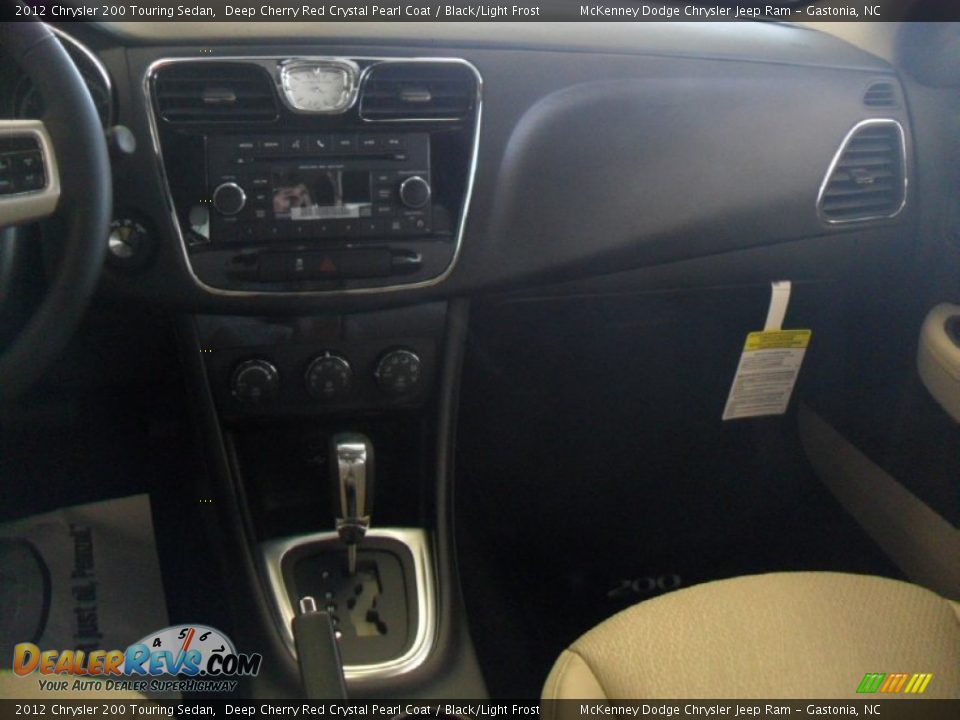 2012 Chrysler 200 Touring Sedan Deep Cherry Red Crystal Pearl Coat / Black/Light Frost Photo #17