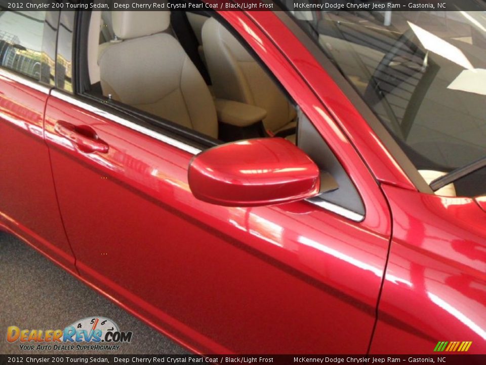 2012 Chrysler 200 Touring Sedan Deep Cherry Red Crystal Pearl Coat / Black/Light Frost Photo #23