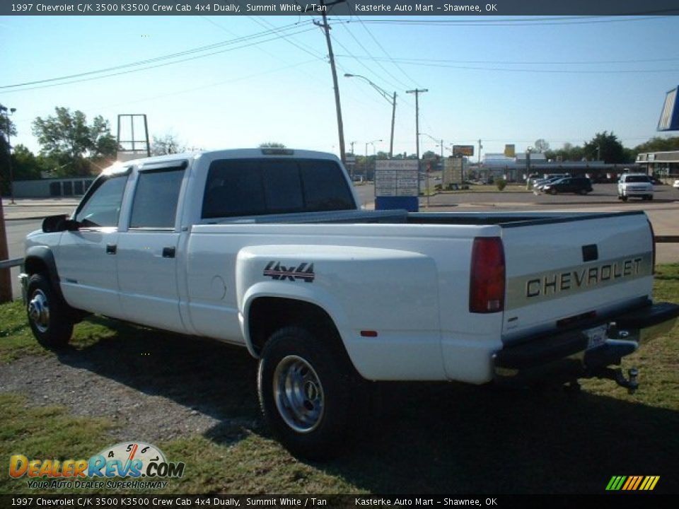 1997 Chevrolet C/K 3500 K3500 Crew Cab 4x4 Dually Summit White / Tan Photo #5