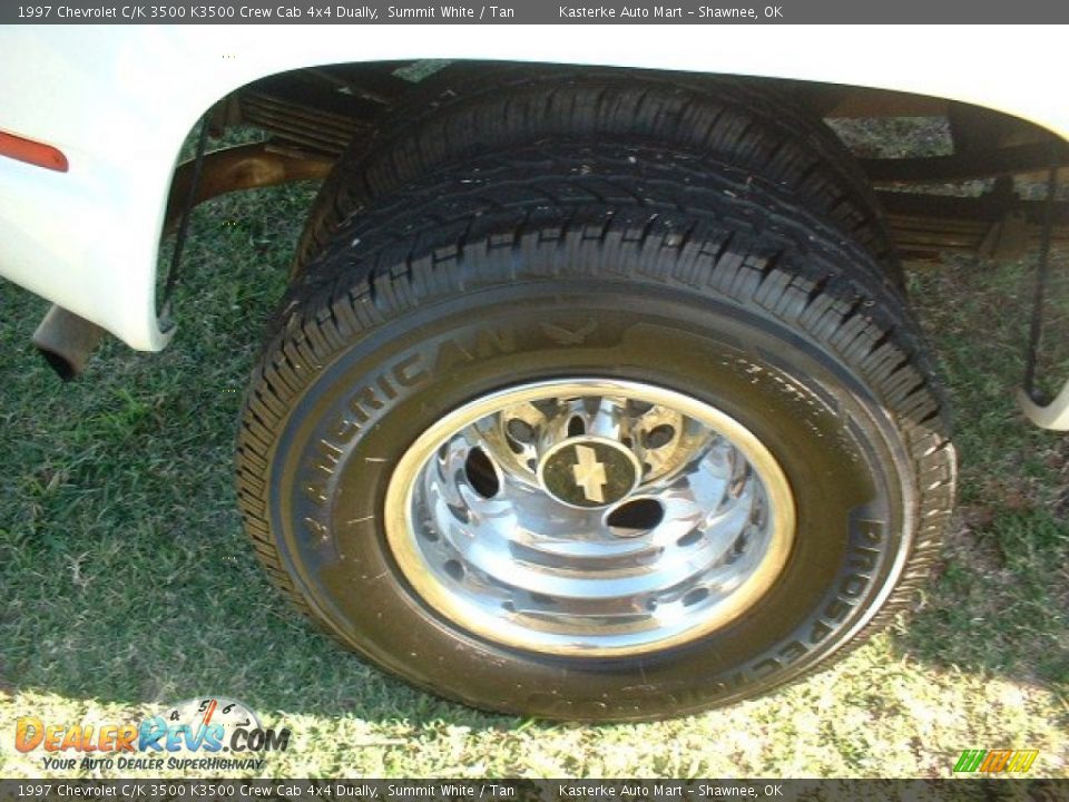 1997 Chevrolet C/K 3500 K3500 Crew Cab 4x4 Dually Summit White / Tan Photo #8