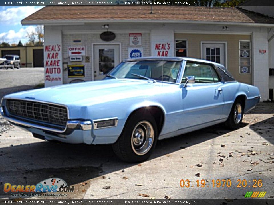 1968 Ford Thunderbird Tudor Landau Alaska Blue / Parchment Photo #2