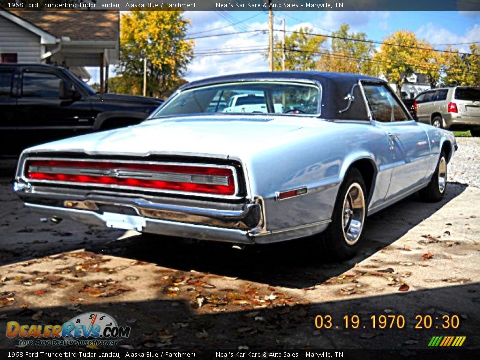 1968 Ford Thunderbird Tudor Landau Alaska Blue / Parchment Photo #6