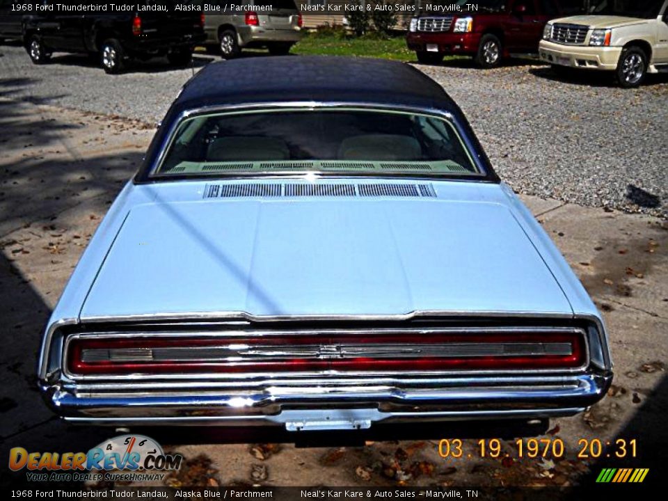 1968 Ford Thunderbird Tudor Landau Alaska Blue / Parchment Photo #7