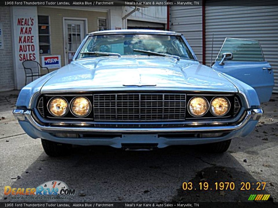 1968 Ford Thunderbird Tudor Landau Alaska Blue / Parchment Photo #8