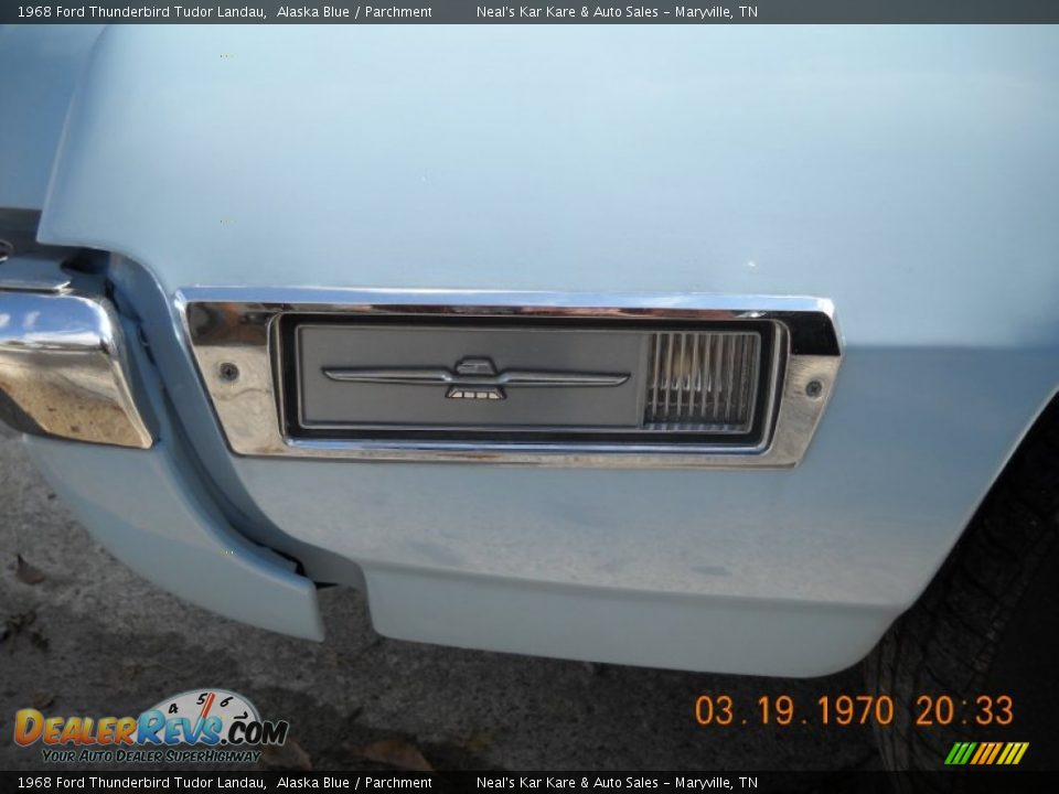 1968 Ford Thunderbird Tudor Landau Alaska Blue / Parchment Photo #23