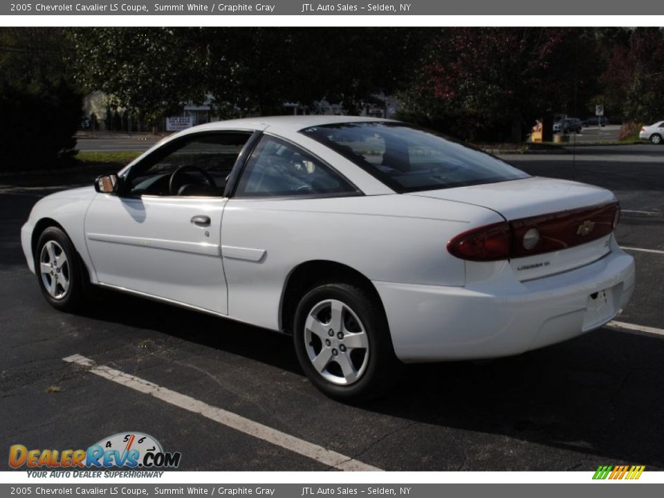 2005 Chevrolet Cavalier LS Coupe Summit White / Graphite Gray Photo #4