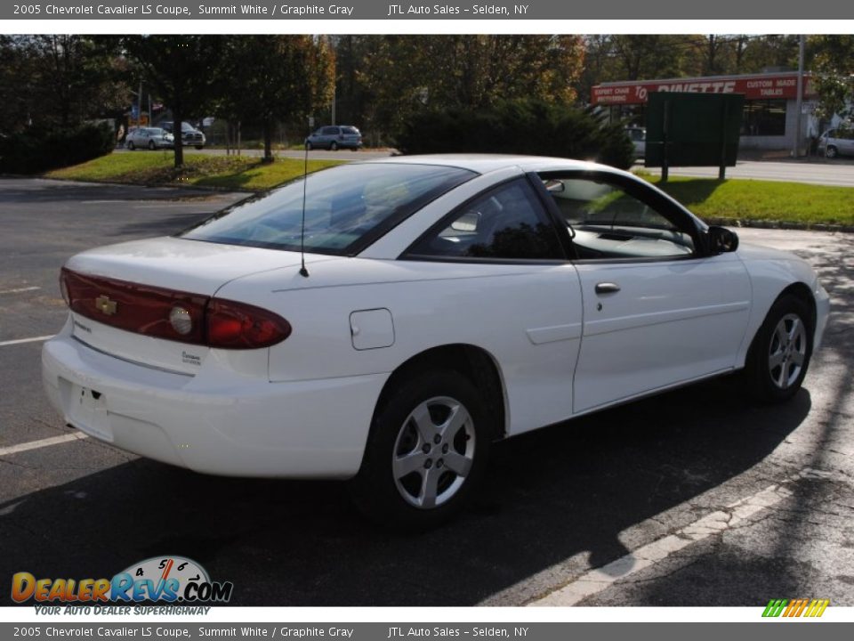 2005 Chevrolet Cavalier LS Coupe Summit White / Graphite Gray Photo #6