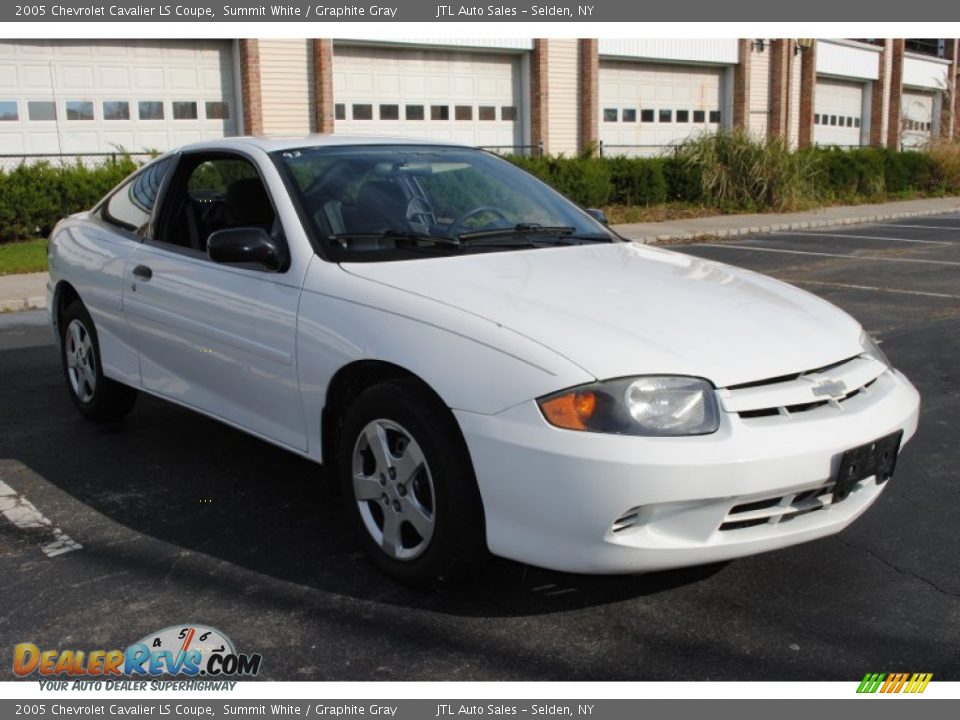 2005 Chevrolet Cavalier LS Coupe Summit White / Graphite Gray Photo #7