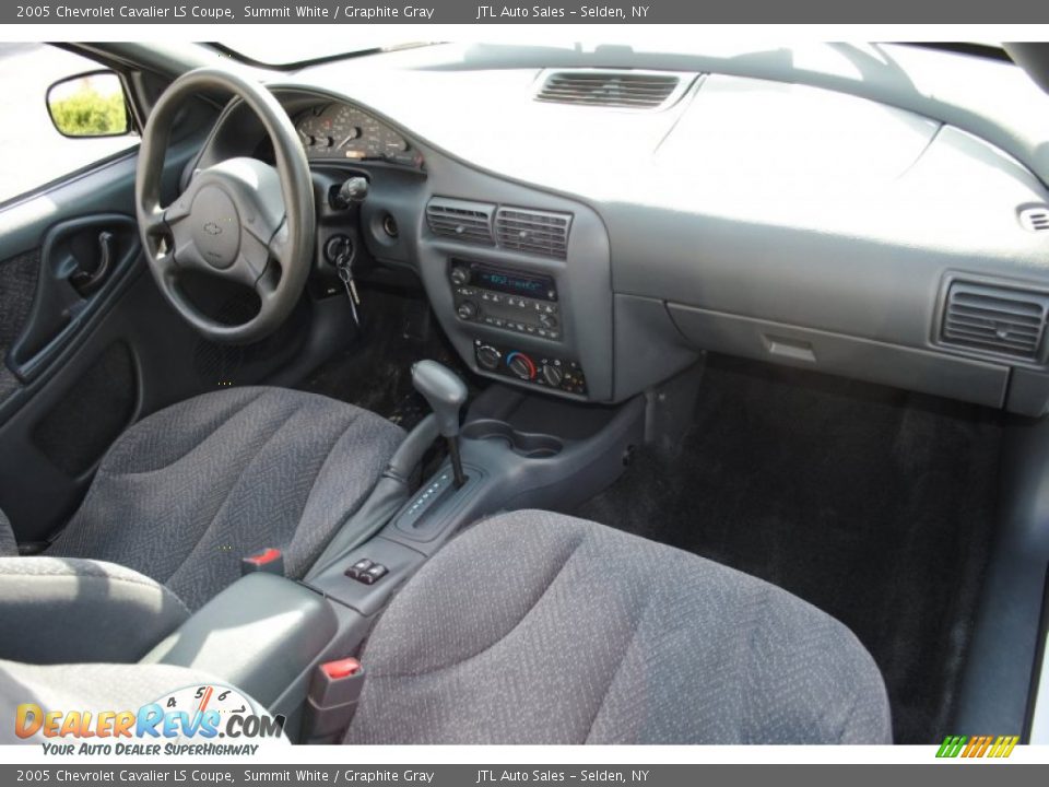 2005 Chevrolet Cavalier LS Coupe Summit White / Graphite Gray Photo #8